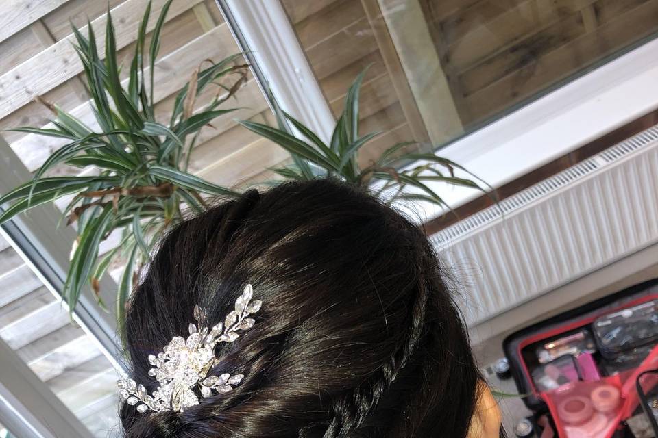 Bride Hair BOHO updo