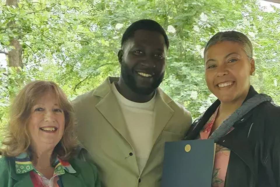 Commitment Ceremony in a park