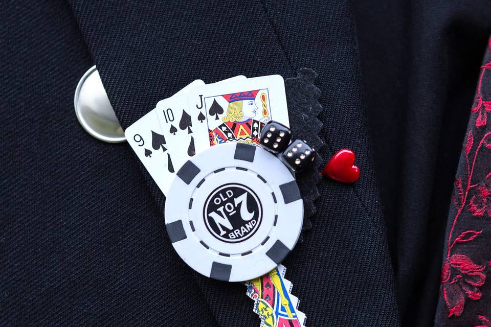 Vegas / Poker Buttonhole