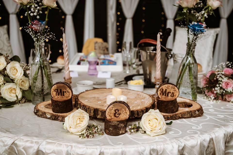 Rustic Top Table Decoration