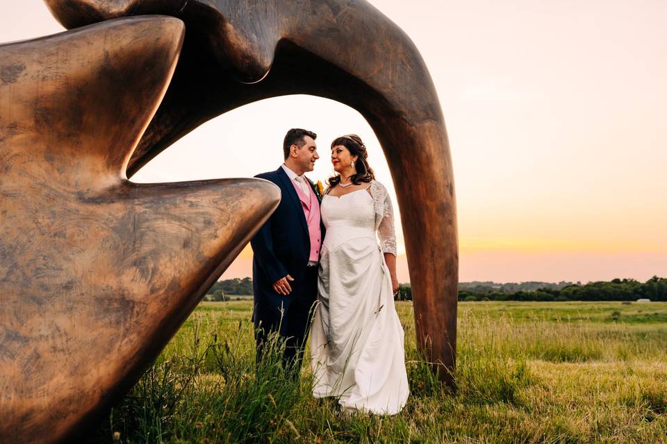 Henry Moore sculpture portrait