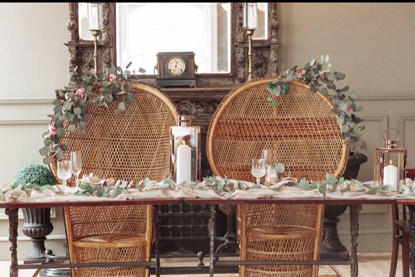 Pretty peacock chairs