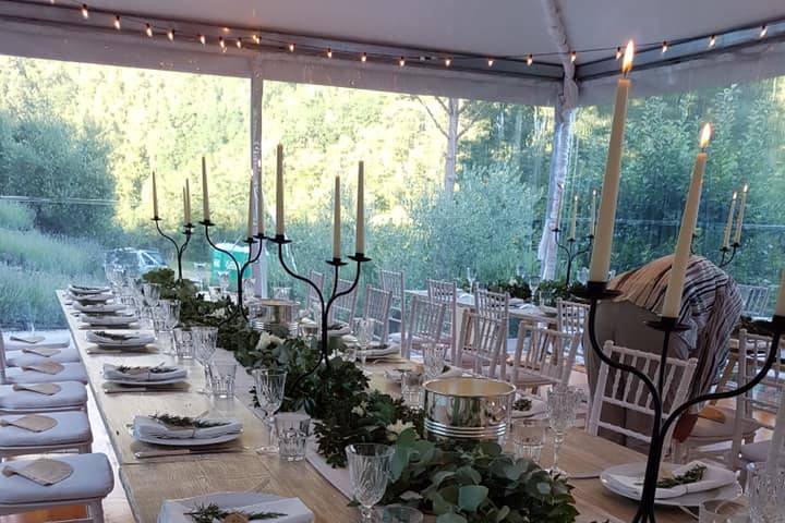 Tuscany marquee dressing
