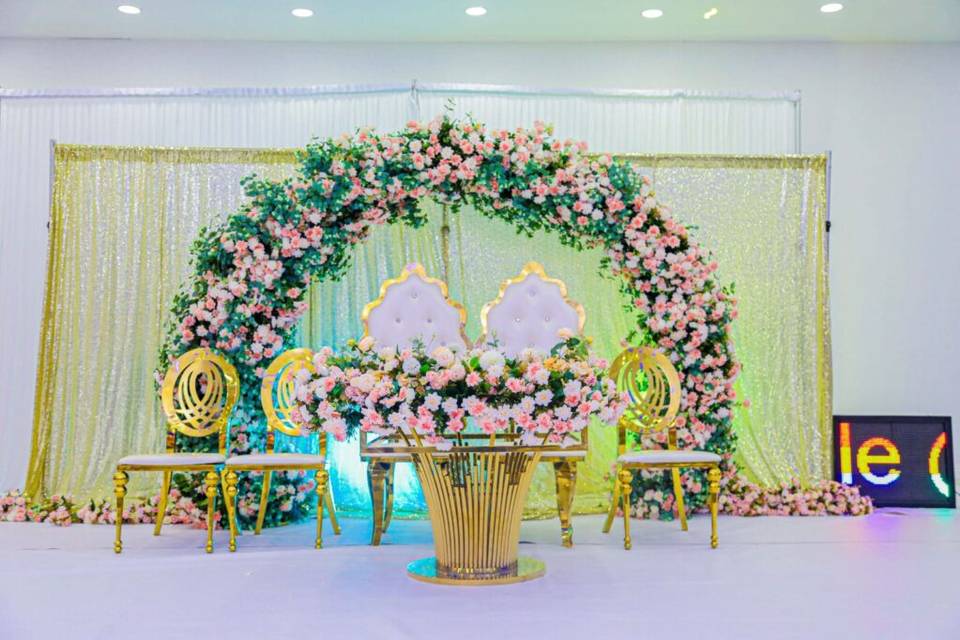 Party reception and decoration