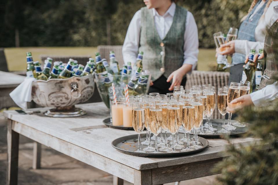 Drinks on the terrace