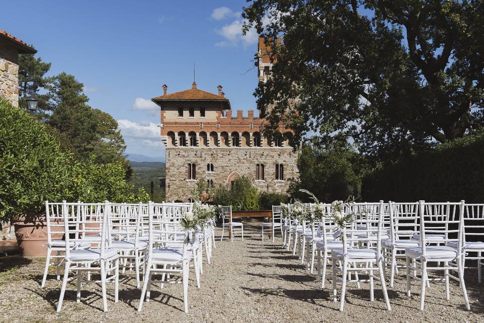 wedding ceremony chairs idea