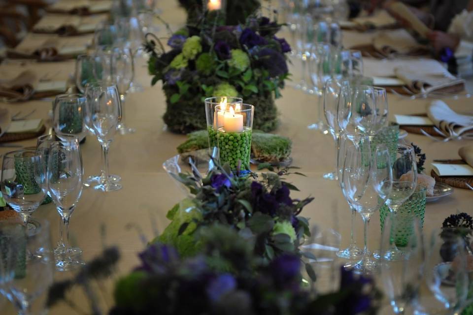 long table centerpiece