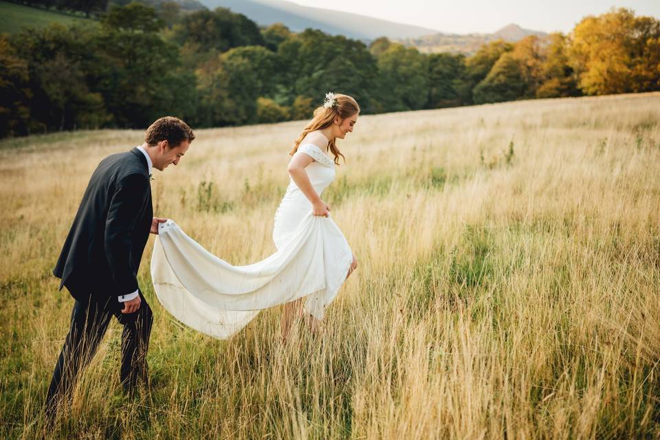 A walk in the meadow.