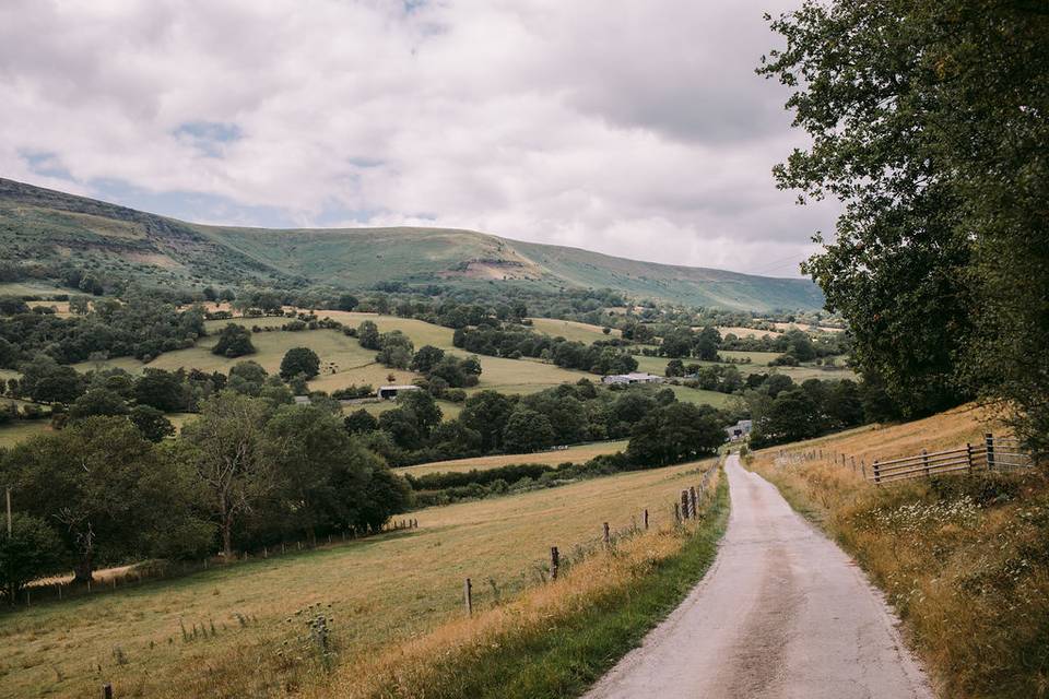Lane to the farm