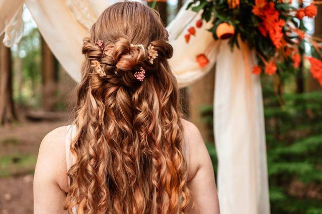 Rustic boho hair
