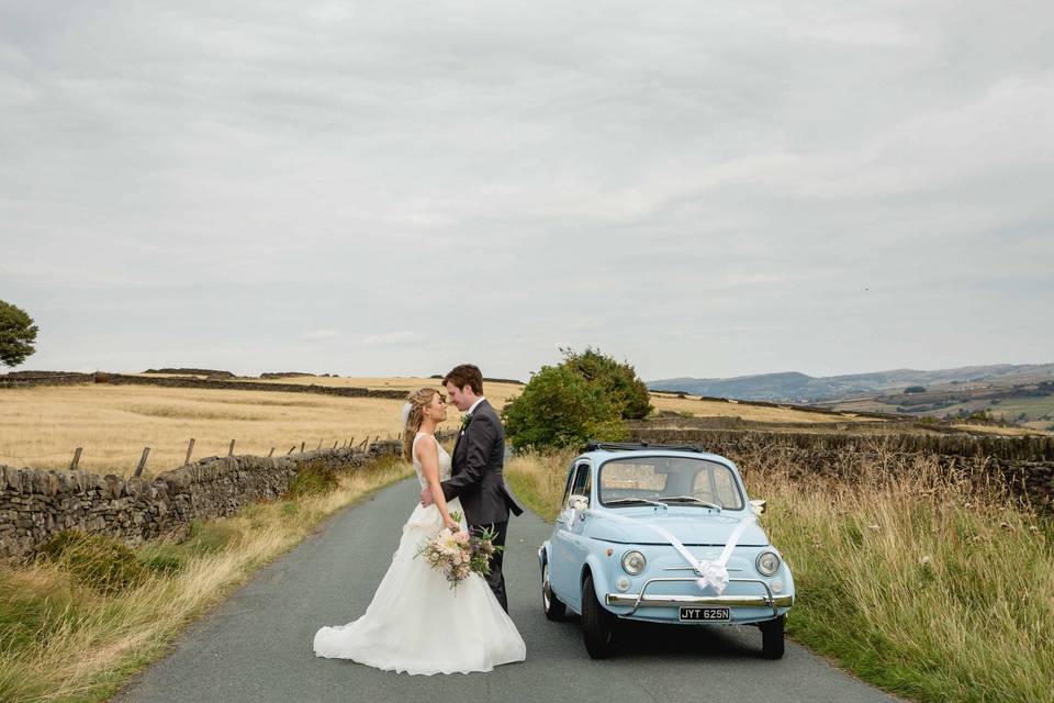 Fiat 500 wedding