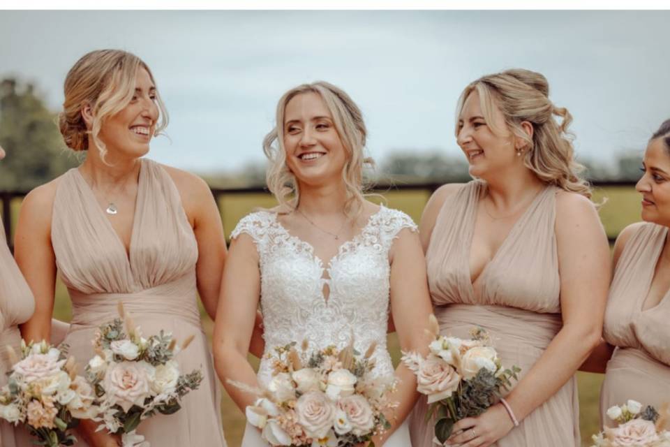 Boho bridal party