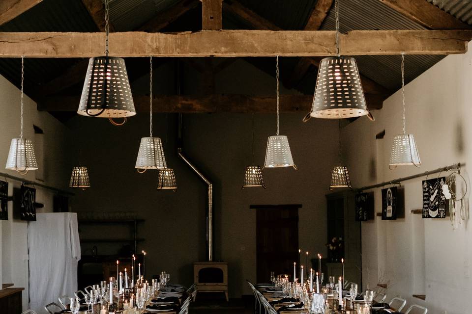 Lighting in The Posh Barn