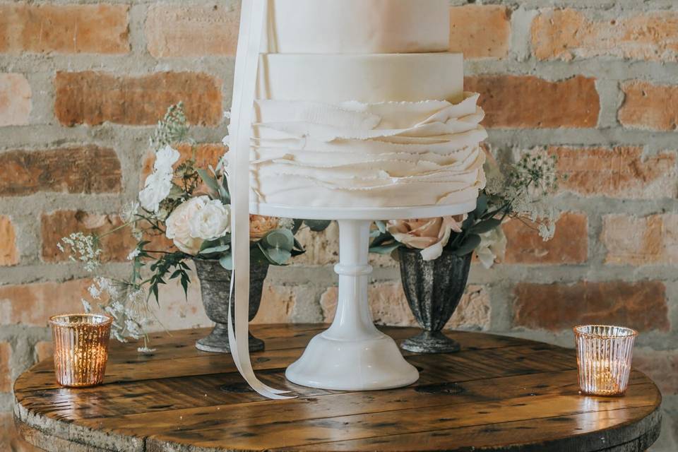 Ruffles Wedding Cake
