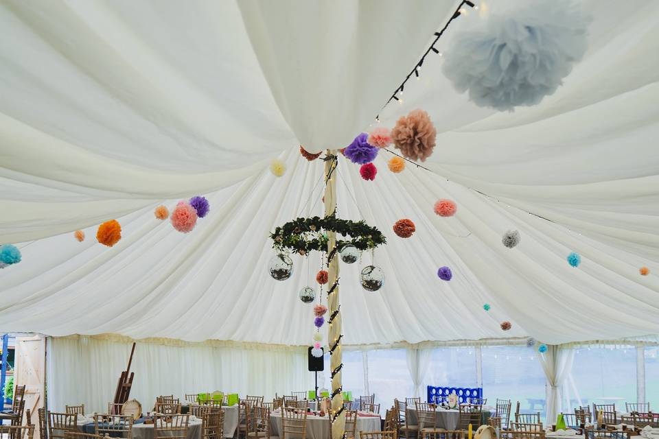 Ceiling of Pom poms