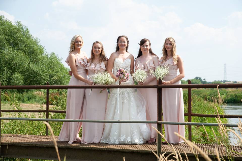 Aderyn and her bridal party