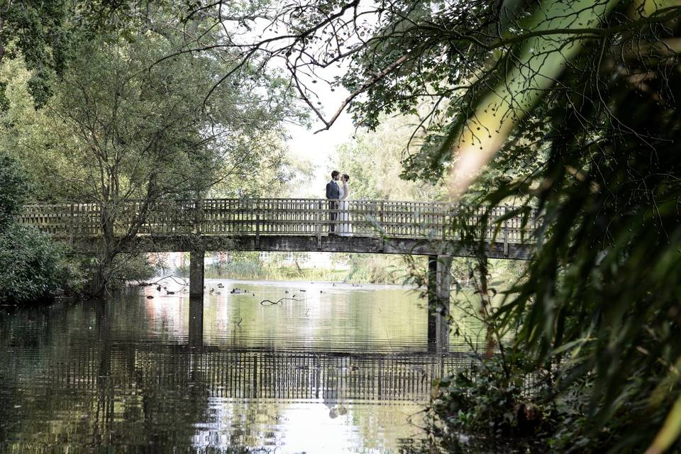 Picturesque South Hill Park bridge