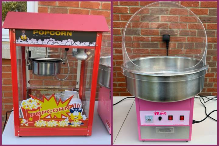 Popcorn and candy floss