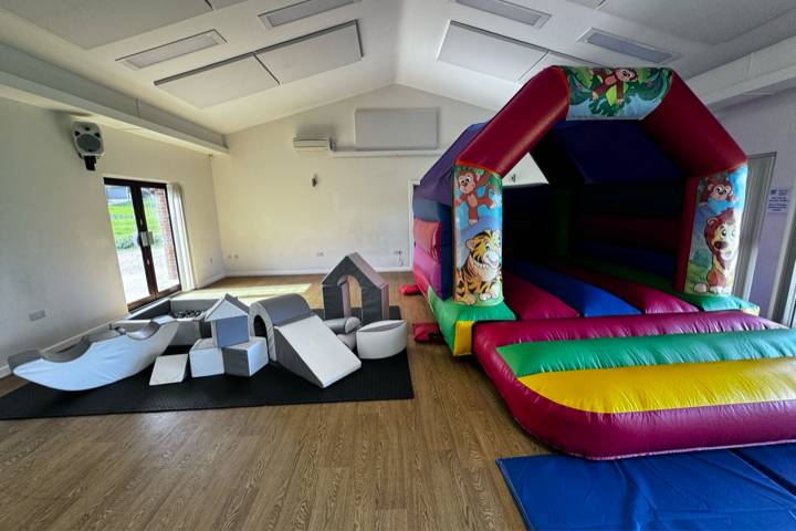 Soft play and castle set up