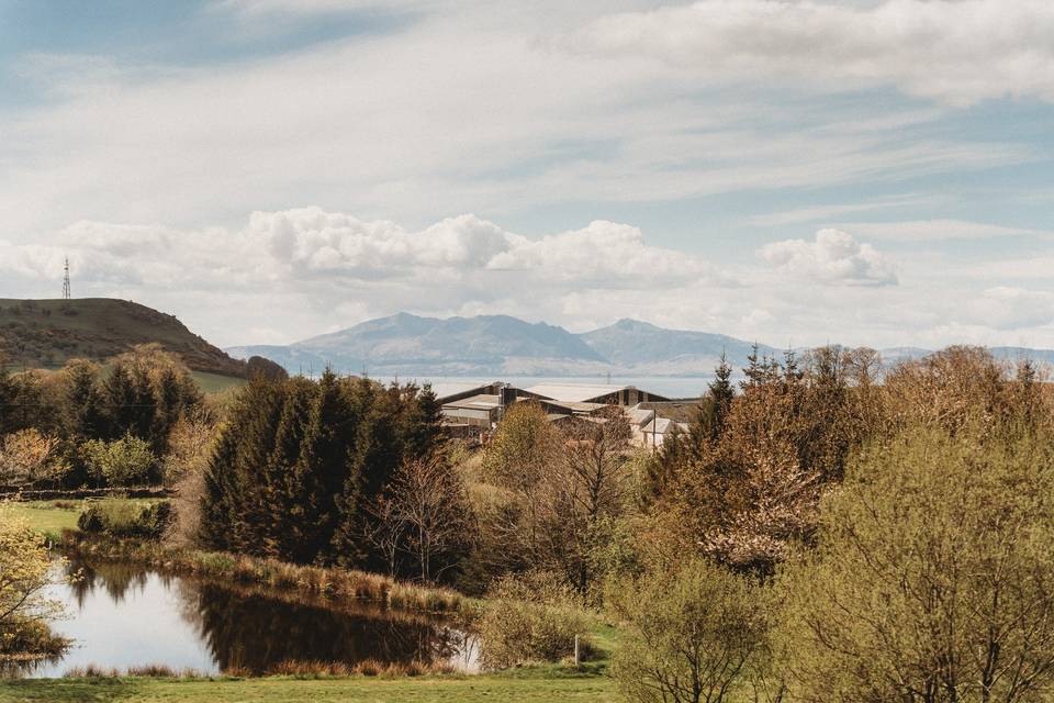 Views of Arran and coastline