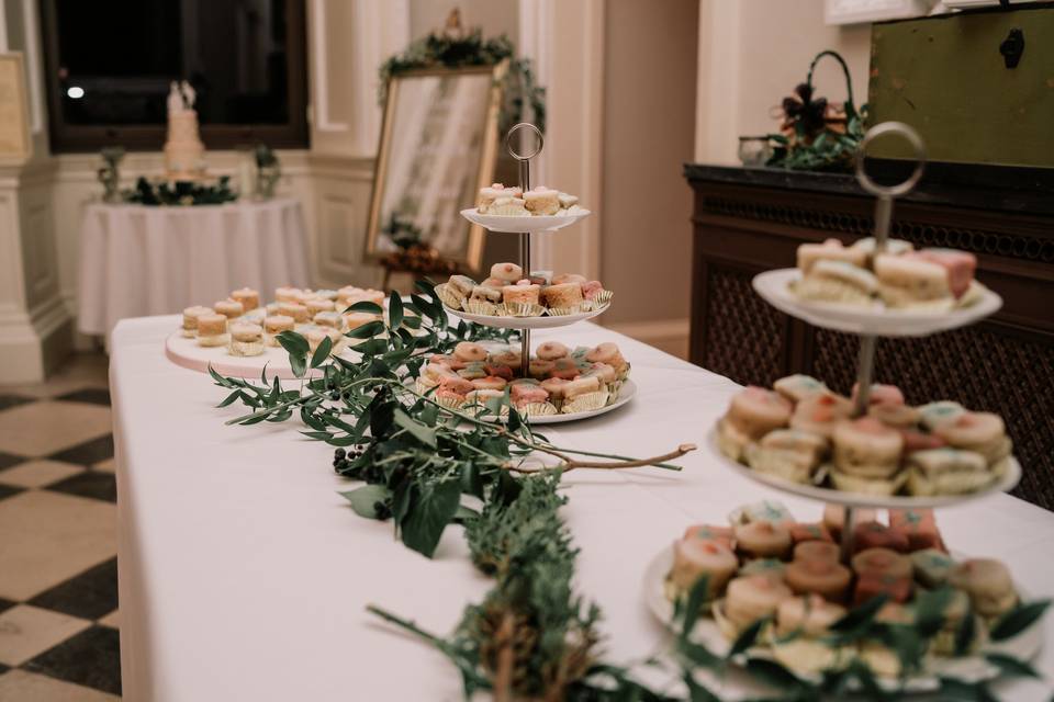 Marzipan Roses & Petit Fours