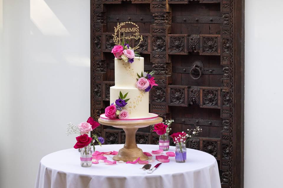 Buttercream & Gold Leaf