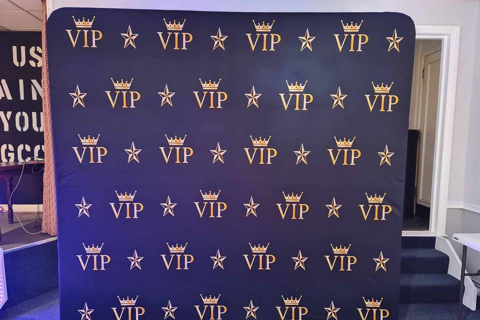 VIP 8ftx7.5 Backdrop