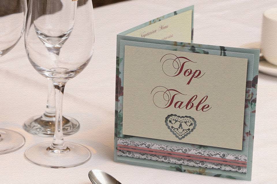 Birds table stationery