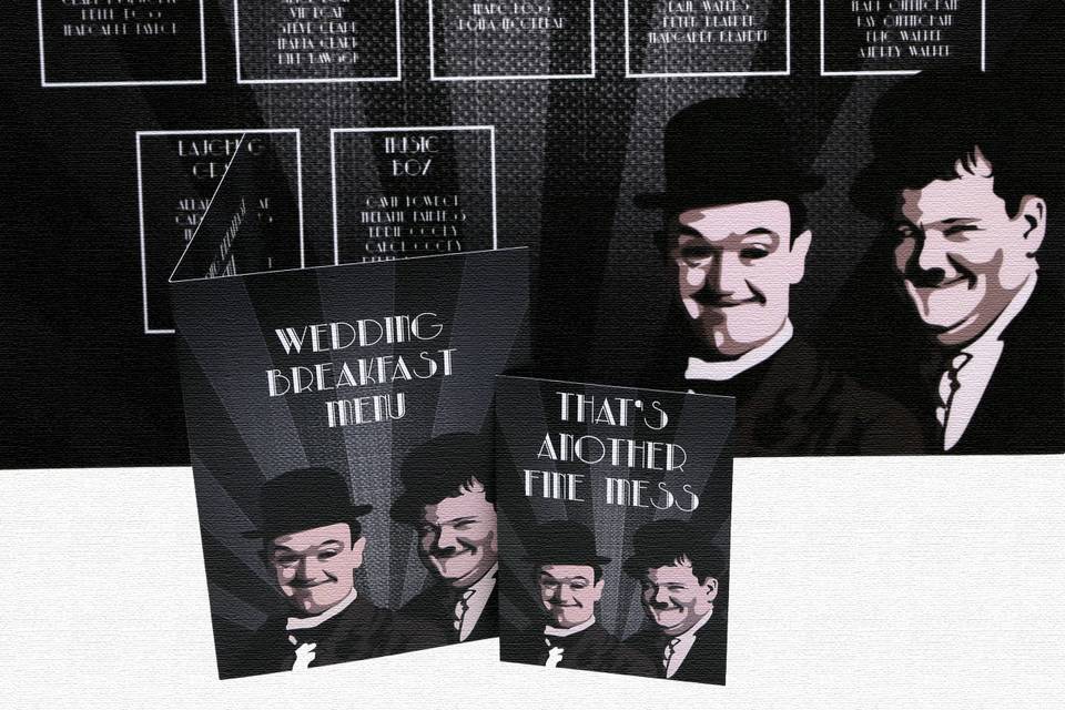 Laurel and hardy stationery