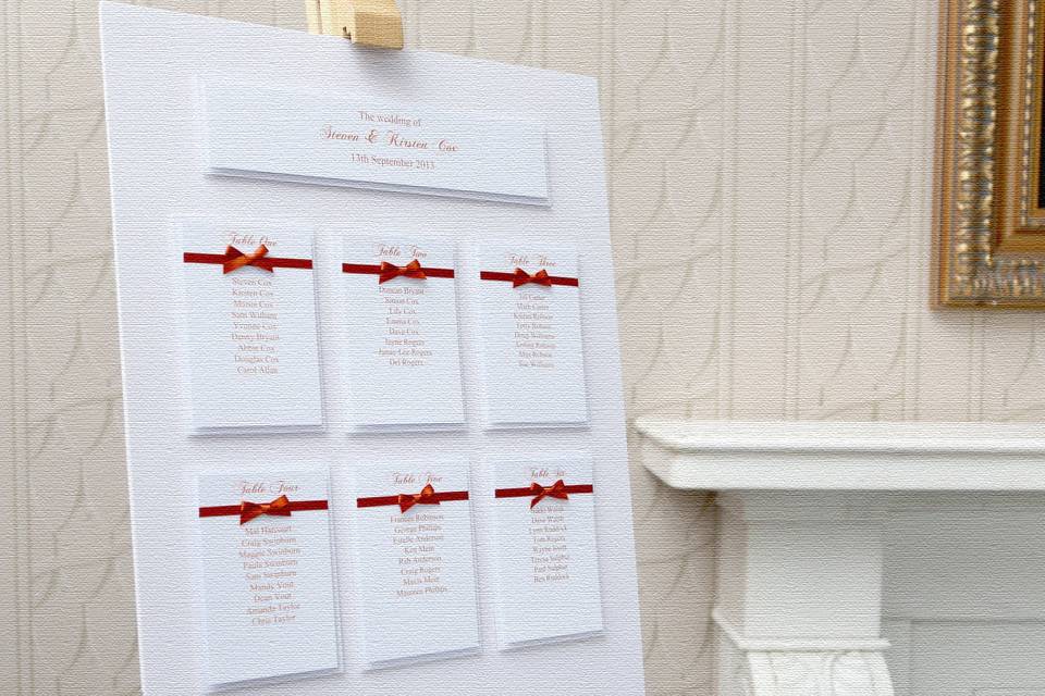 Custom table plan