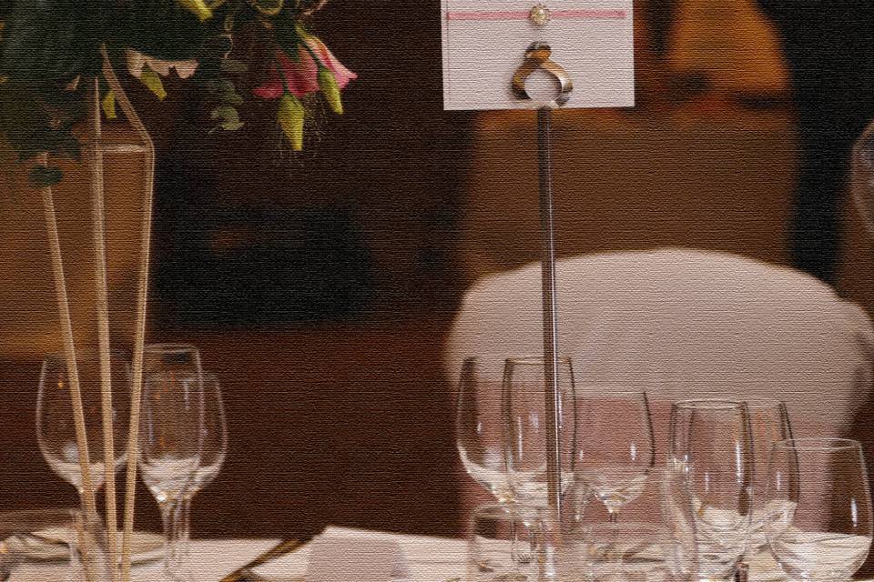 Napkin ring place card