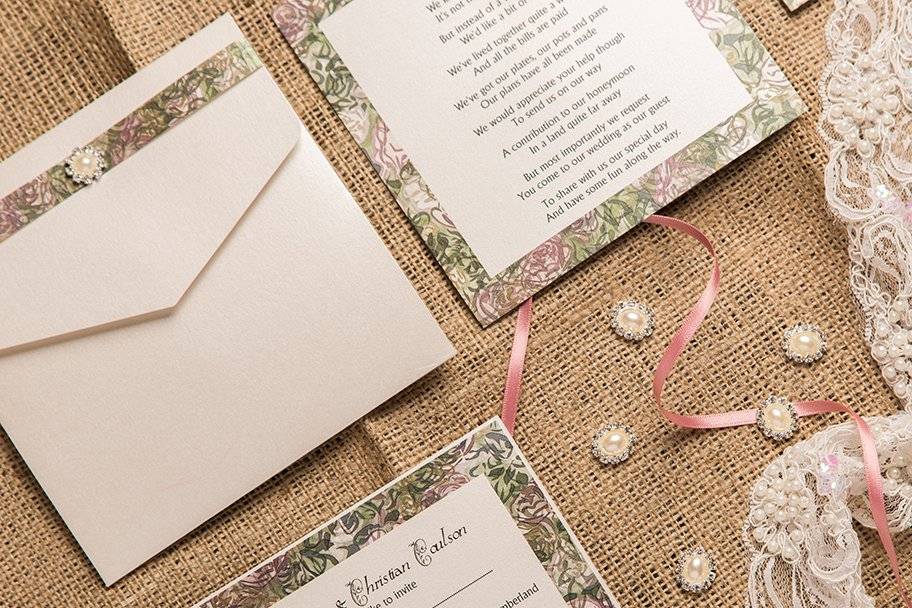 Vintage glamour invitation