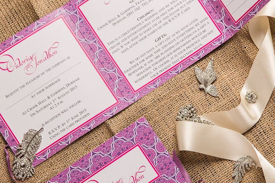 Patterned invitation