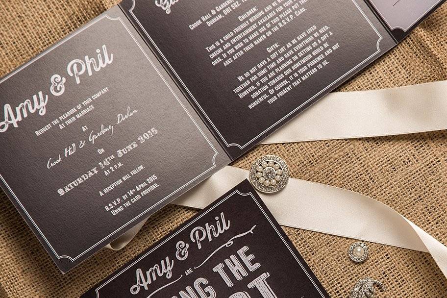 Chalkboard invitation