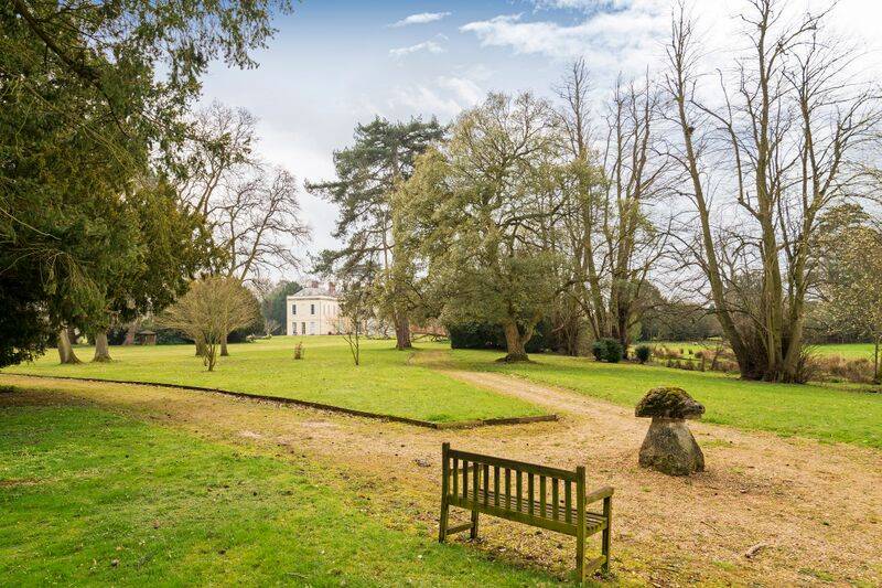 Ground with backdrop of house