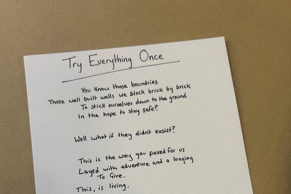 Example Poem