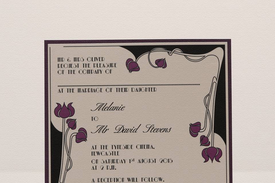 Mackintosh invitation