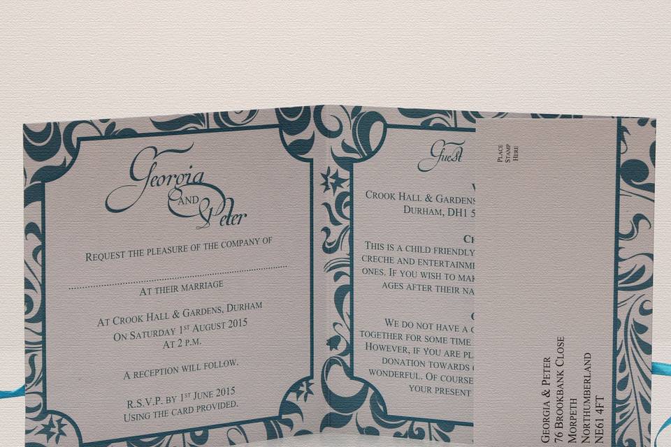 Patterned invitation