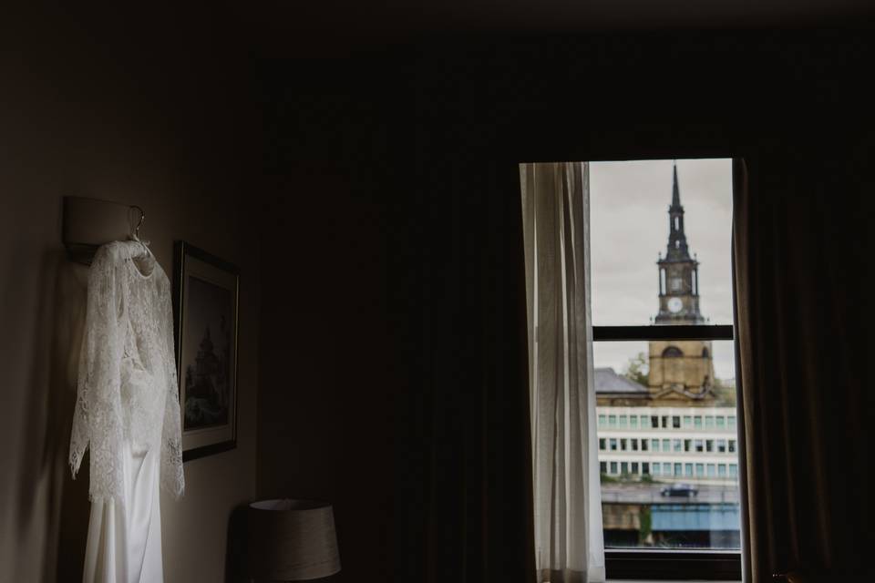 A city centre wedding