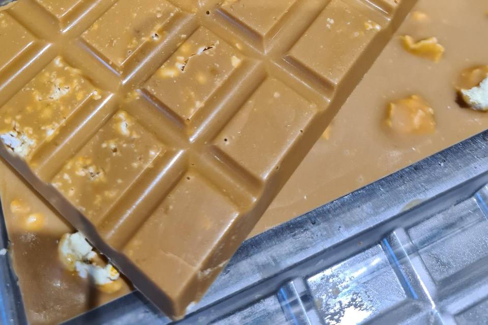 The Callebaut gold and toffee