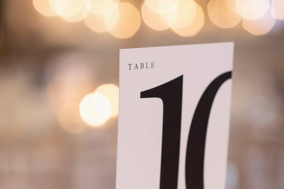 Table number