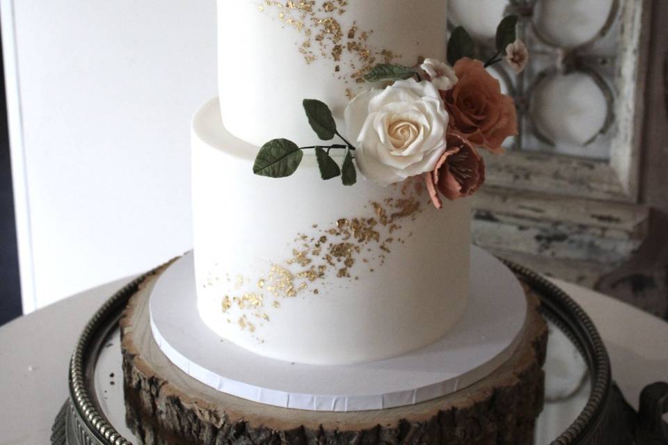 Gold leaf details