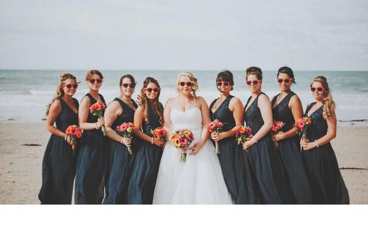 Large bridal party