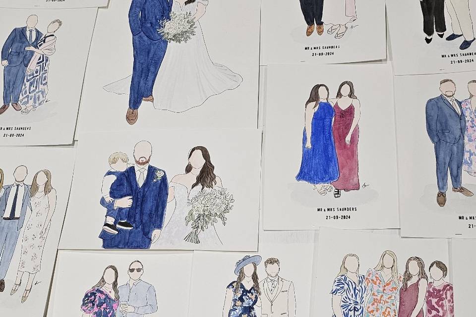 Wedding illustrations