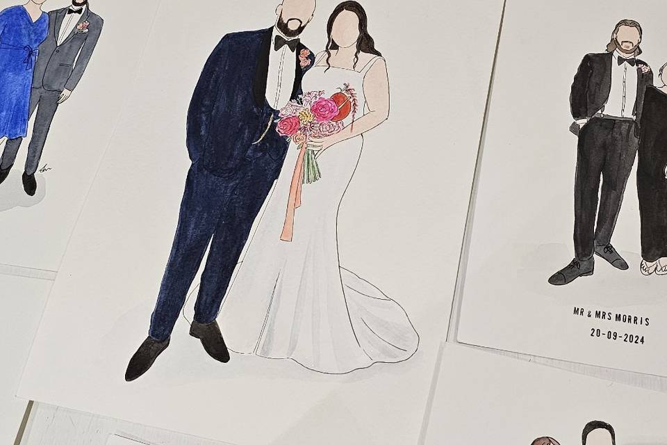 Wedding illustrations