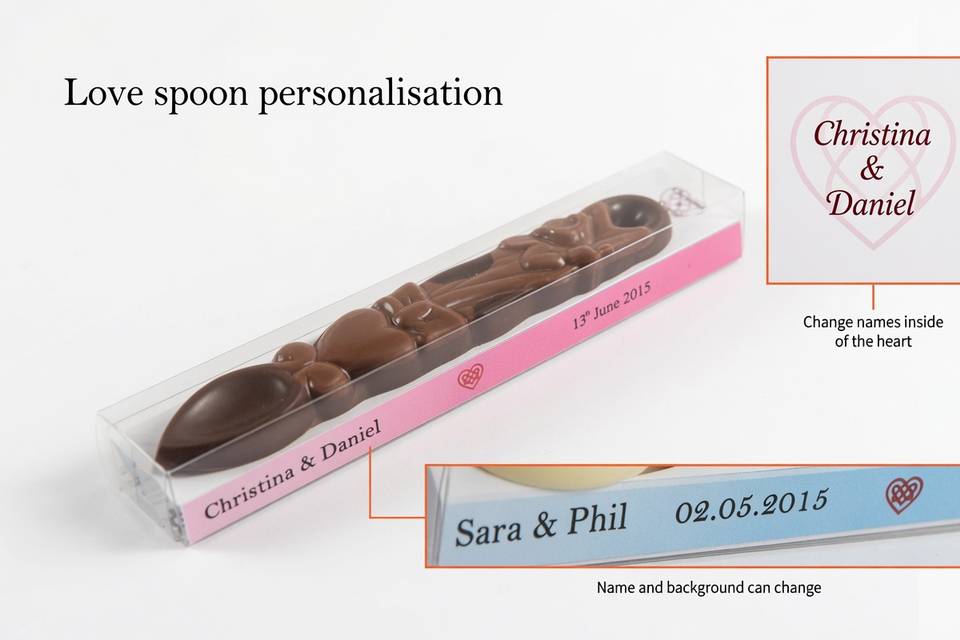 Welsh chocolate love spoons