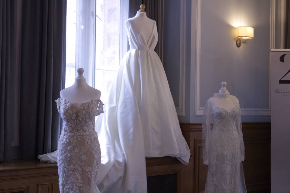 The choice of wedding gowns