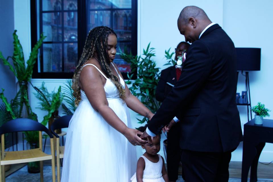 The joining of hands