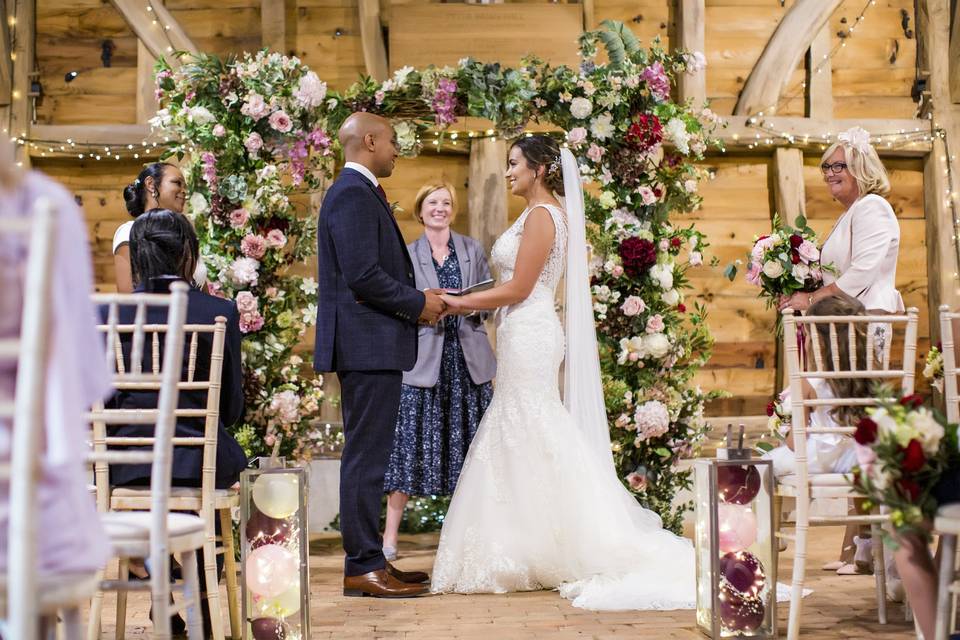 Gildings Barn Ceremony