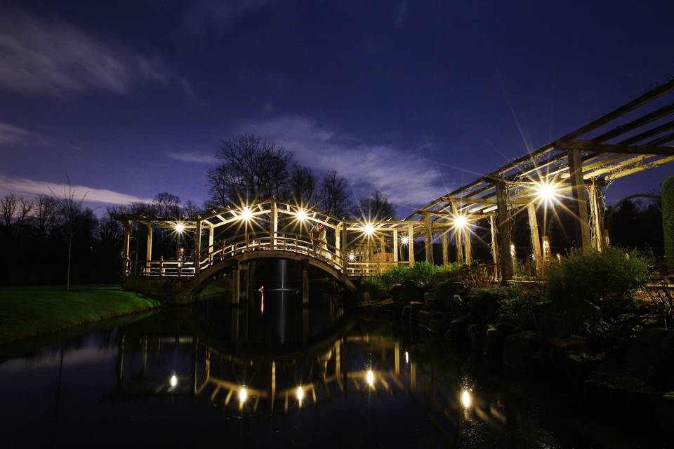 The Japanese Bridge at Night